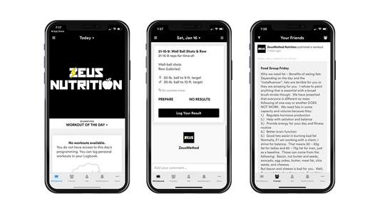 Zeus Nutrition IS LIVE!